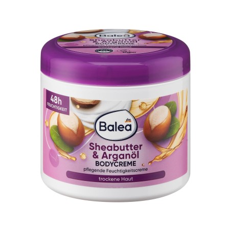 Crème corporelle au beurre de karité et huile d’argan 500ml